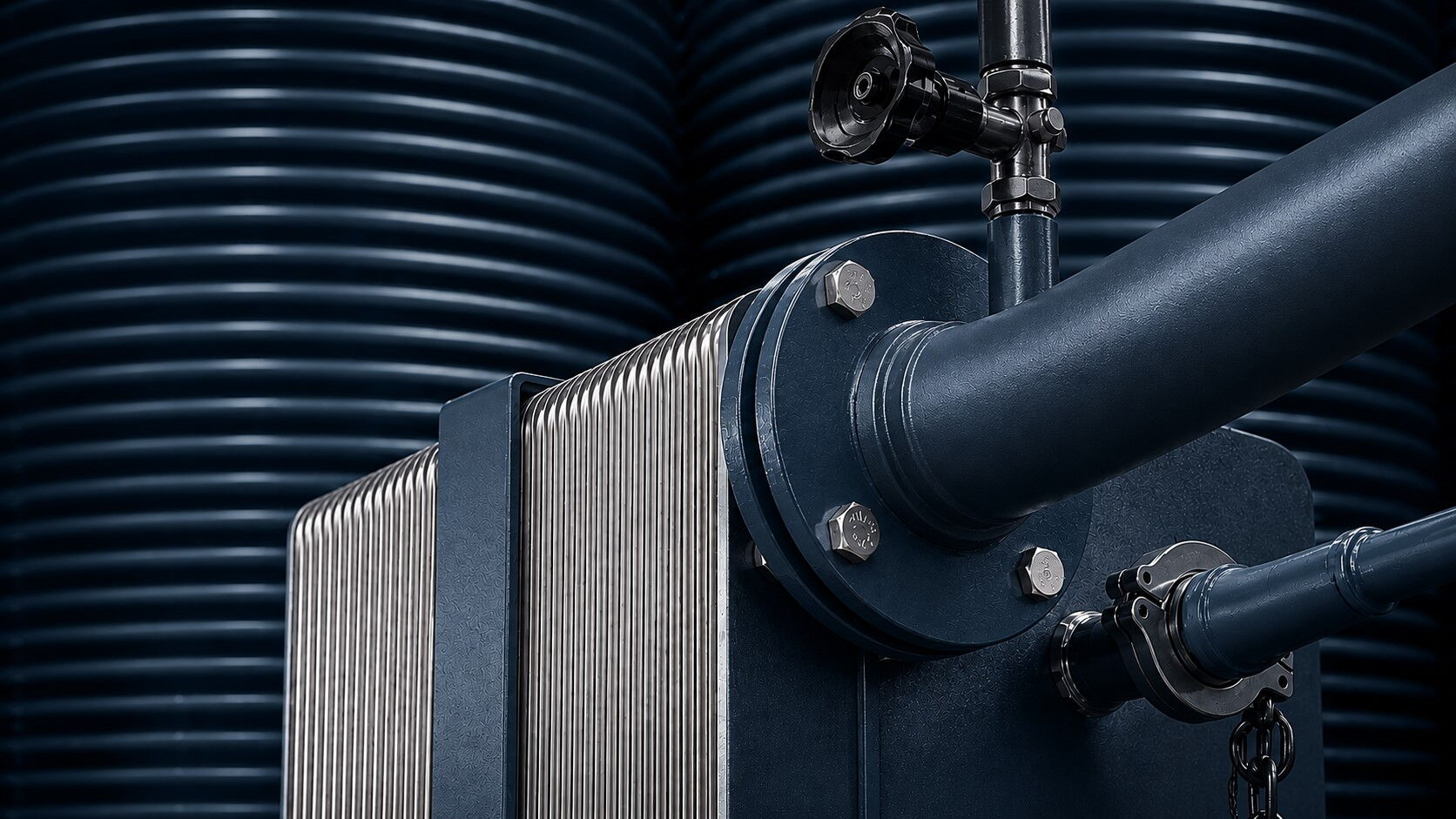 Absorption chiller with heat exchanger